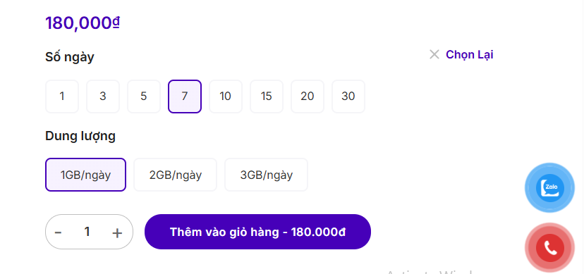 eSIM Thái Lan 7 ngày giá chỉ từ 180.000VND