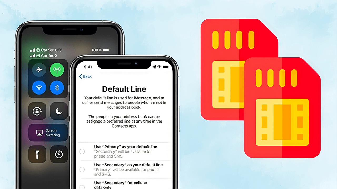 2 SIM trên điện thoại iPhone 