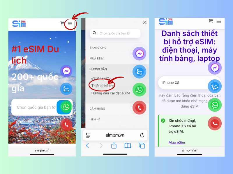eSIM không tương thích với iPhone: Nguyên nhân và cách xử lý 8 Kiểm tra nhanh thiết bị hỗ trợ eSIM ngay trên website.