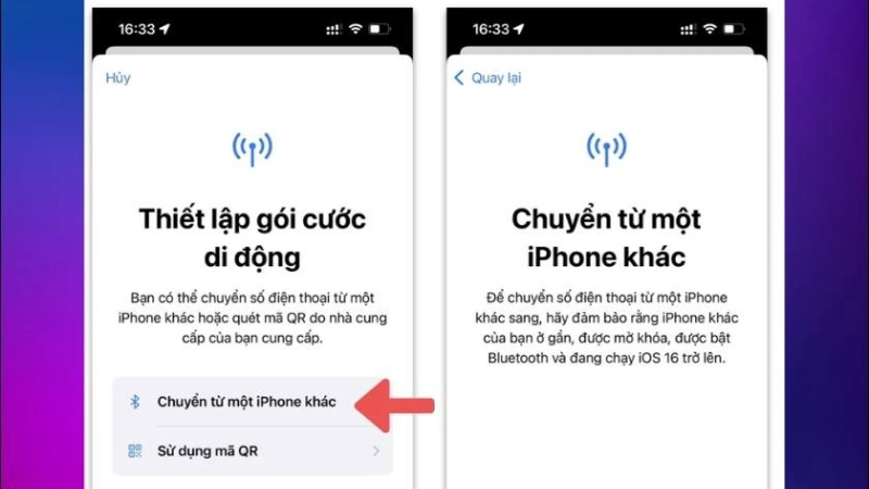 Đặt hai iPhone gần nhau và bật Bluetooth