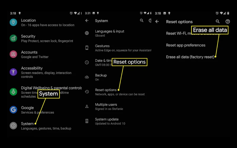 Đặt lại tất cả cài đặt có mất eSIM không? Đừng reset nếu chưa biết điều này 8 Đặt lại cài đặt gốc trên điện thoại Samsung