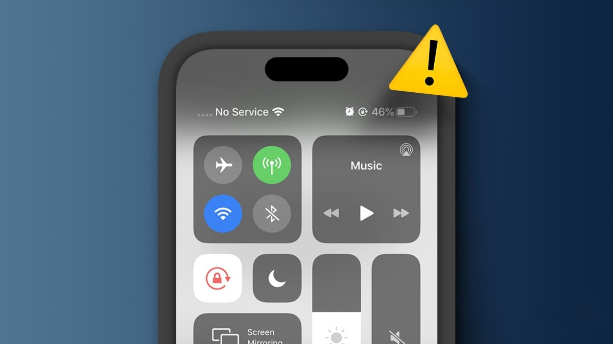 Điện thoại hiển thị “no service”