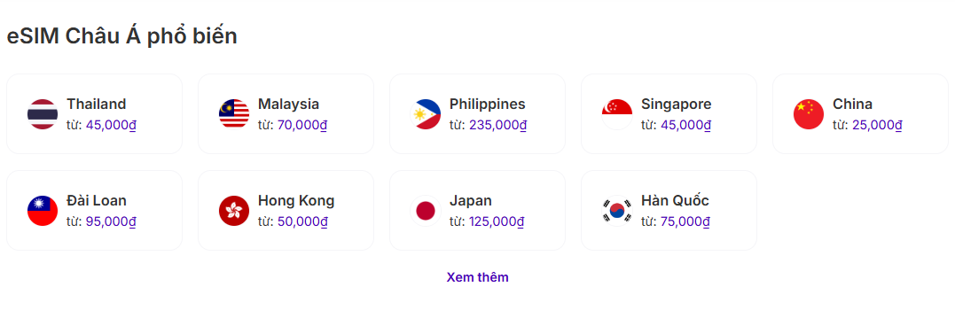 Cách sử dụng mạng khi đi nước ngoài: 5 cách ổn định và tiết kiệm nhất 13 eSIM du lịch đa dạng tại SimPM