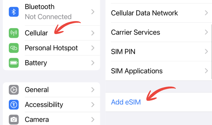 hướng dẫn cài esim trên iphone