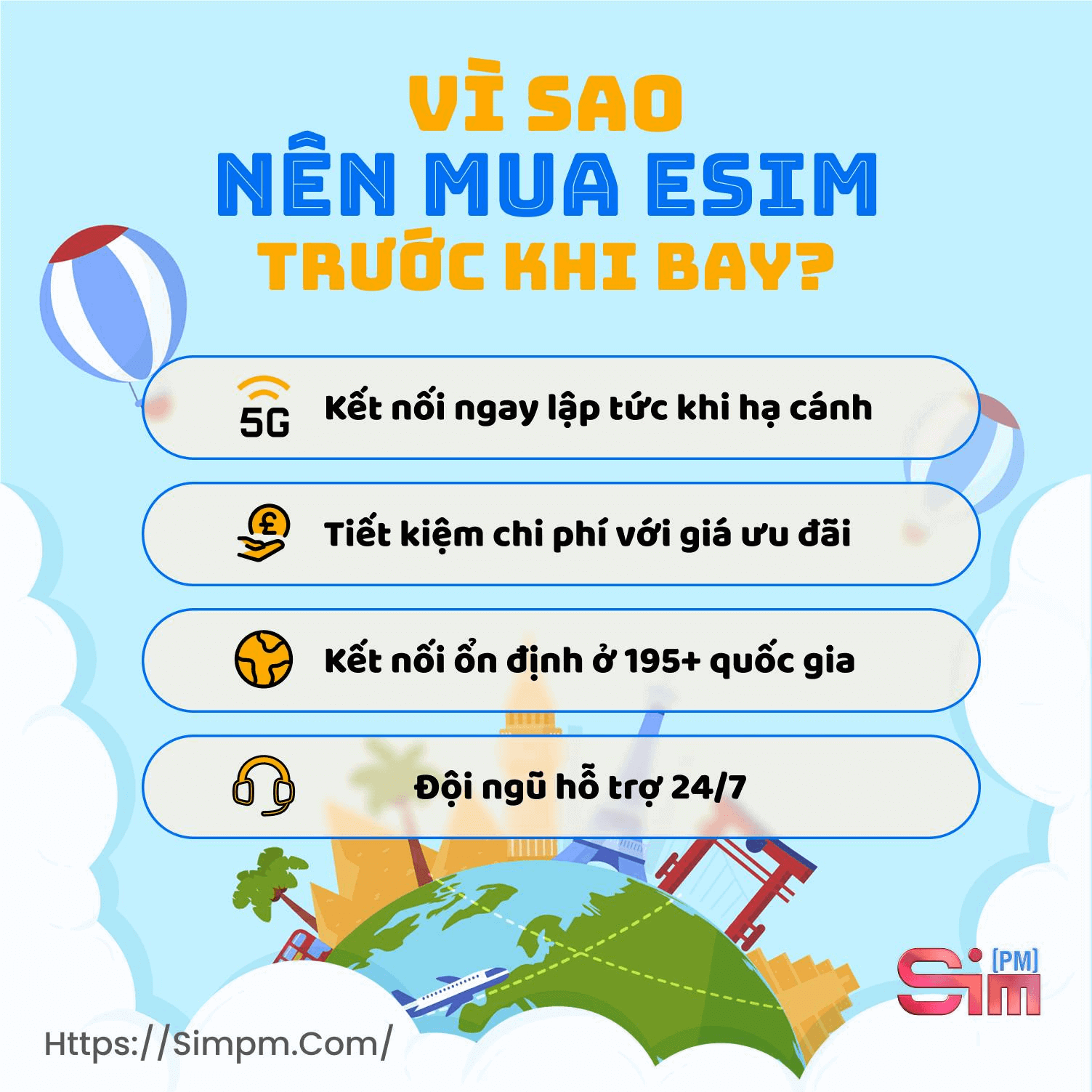 lý do nên mua esim