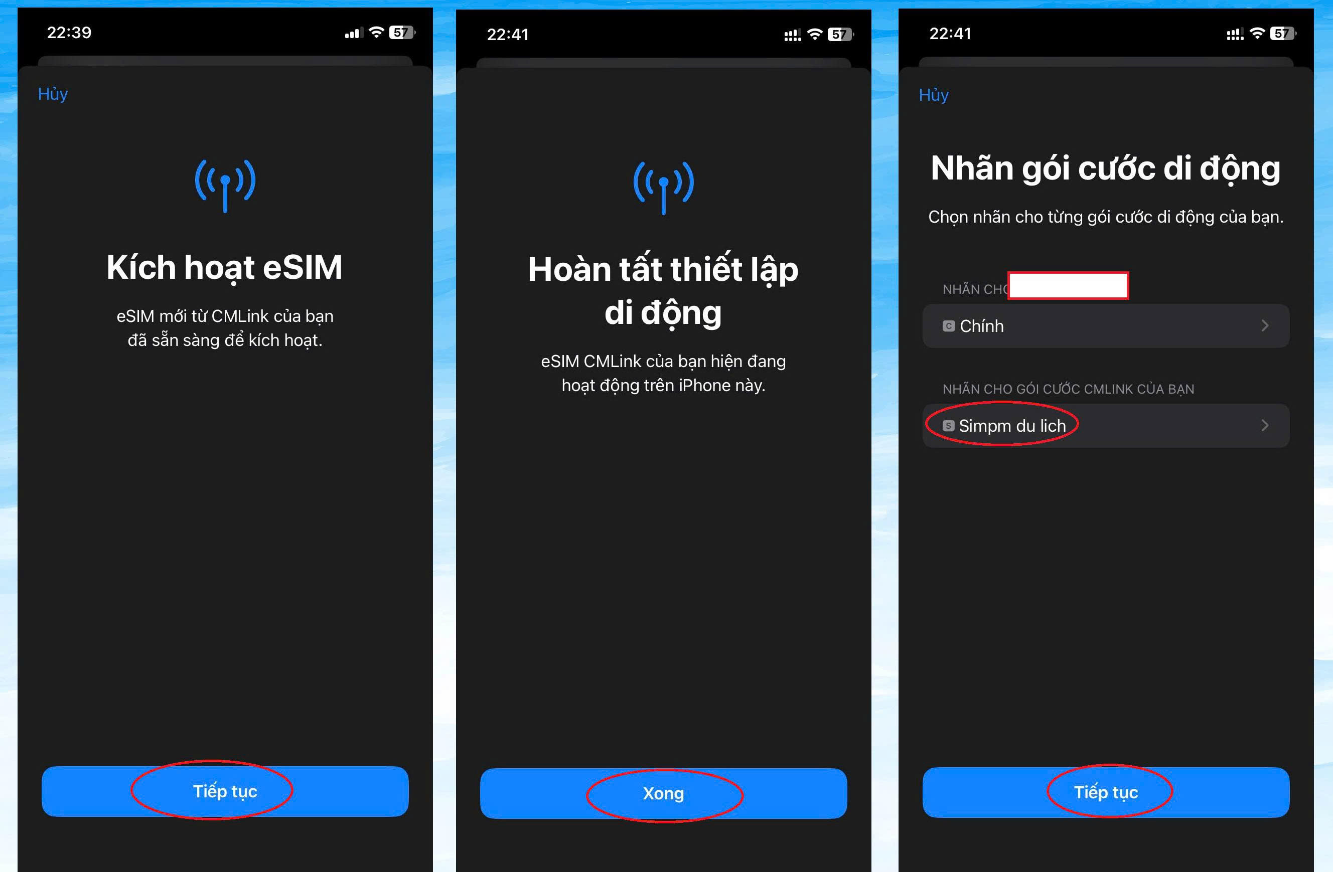 cài eSIM Trung Quốc trên Iphone