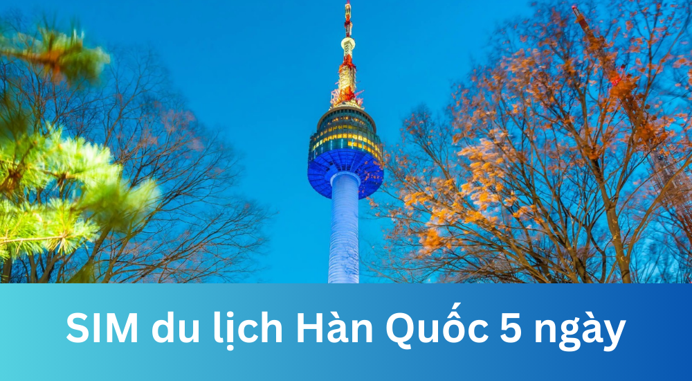 SIM du lịch Hàn Quốc 5 ngày 